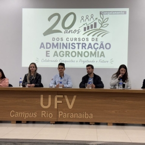 Cursos de Administração e Agronomia celebram 20 anos de história na UFV Campus Rio Paranaíba